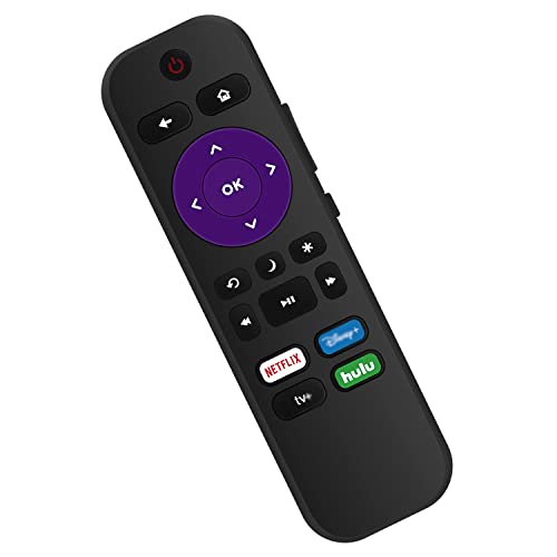 Replacement Remote Control Applicable for Hisense Roku TV 55H8G 65H8G 58R6E3 43R6090G 55R8F 50R6090G 65R8F H6570G 55H8F 32H4F 43H4030F1 58R6E 43H4F 55R6E3 50R6E3 65R6090G 65R6E3 32H4030F1 50R6E 75R6E3