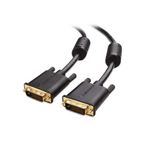cable matters dvi to dvi cable with ferrites (dvi dual link cable, dvi d cable) 10 feet