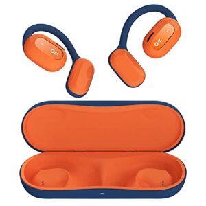 Oladance Open Ear Headphones Bluetooth 5.2 Wireless Earbuds for Android & iPhone, Open Ear Earbuds with Dual 16.5mm Dynamic Drivers, Up to 94 Hours Playtime Waterproof Sport Earbuds -Martian Orange