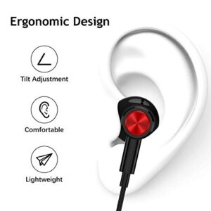 ACAGET 3.5mm Wired Headphones for Samsung A14 A23, 3.5mm Earbuds for iPhone 6S Plus 6 5S Noise Cancelling Android Earphones Magnetic Headset with Mic for Galaxy S10 S9 A13 A52 Pixel 5A 4A iPad 9 MP4