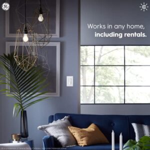 GE CYNC Smart Dimmer Light Switch, Wire-Free, Bluetooth and Wi-Fi Light Switch, Works with Alexa and Google Home