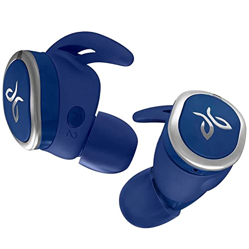 JAYBIRD RUN TRUE WIRELESS SPORT HEADPHONES BLUE STEEL (Renewed)