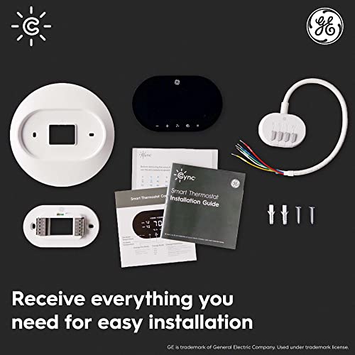 GE CYNC Smart Thermostat, ENERGY STAR Certified, Programmable Wi-Fi Thermostat, Works with Alexa and Google Home