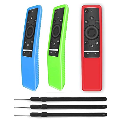 3 Pack Silicone Protective Case for Samsung Smart TV Remote Control BN59 Series Anti-Lost Shockproof Glowing Samsung tv Remote Cover Case Skin Sleeve Protector for Samsung Smart 4K Ultra HDTV Remote