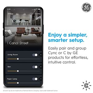 GE CYNC Smart Remote, Dimmer Remote + White Tones Control, Bluetooth Enabled, Battery Powered