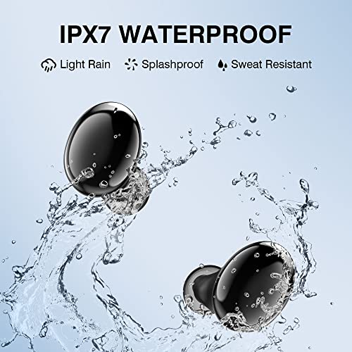 SKEG Wireless Earbuds, T20 Bluetooth Earbuds with 48H Playtime, Premium Sound with Deep Bass, 4-Microphones Design for Call, Wireless Headphones with Game Mode, IPX7 Waterproof Headphones for Sports