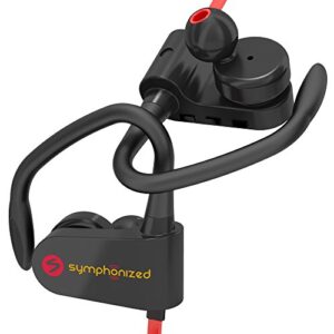 Symphonized Neckband Bluetooth Headphones - Wireless Sport Earbuds, Bluetooth Wireless Earbuds with Earhooks, Bluetooth Earbuds with Ear Hook, Running Earbuds, Neck Bluetooth Headphones Microphone