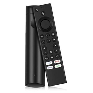 NS-RCFNA-21 CT-RC1US-21 Replacement Voice Remote for Insignia Fire Smart TVs and Toshiba Fire Smart TVs with 4 Shortcut Buttons - PrimeVideo Netflix Disney+ Hulu,Low Energy Consumption
