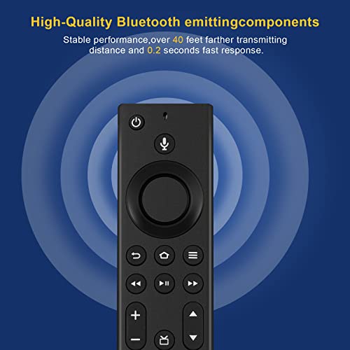 NS-RCFNA-21 CT-RC1US-21 Replacement Voice Remote for Insignia Fire Smart TVs and Toshiba Fire Smart TVs with 4 Shortcut Buttons - PrimeVideo Netflix Disney+ Hulu,Low Energy Consumption