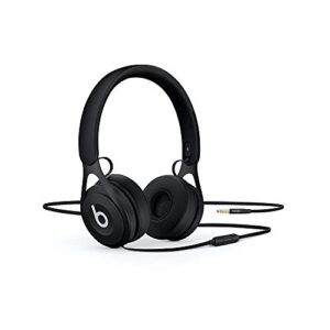 beats ep wired on-ear headphones – battery free for unlimited listening, built in mic and controls – black