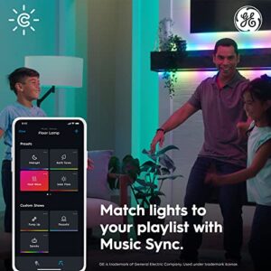 GE CYNC Dynamic Effects Smart LED Light Bulb, Color Changing, Bluetooth and Wi-Fi, Works with Alexa and Google Home, BR30 Indoor Floodlight Bulb