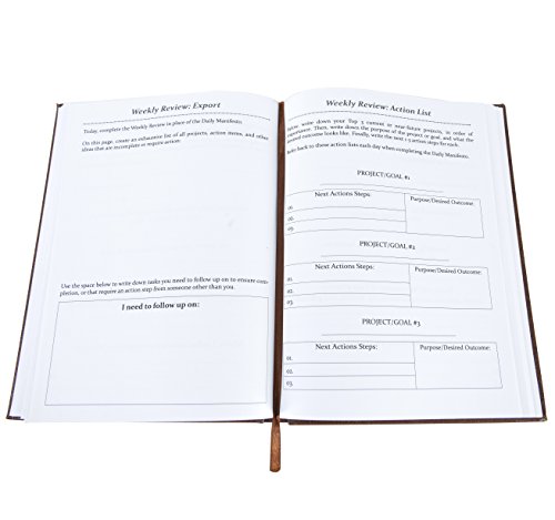 SaltWrap The Sunrise Manifesto Guided Morning Journal (Brown) - Minimalist Morning Pages for Gratitude, Productivity, and Focus