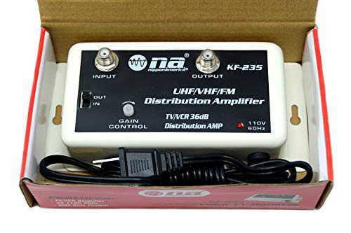 36 DB Cable Antenna Color TV Booster Signal Amplifier VHF UHF FM HDTV