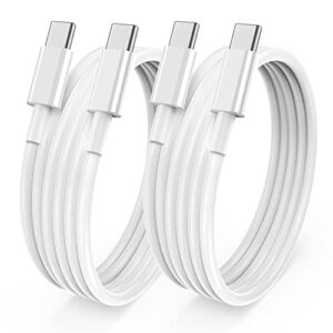 kithumi usb c to c cable 100w/5a, 2pack 6ft usb-c to type c cord for macbook pro air 2020/2019/2018/2017/2016, usbc fast charging cord for apple-ipad pro air mini, for samsung galaxy s22 s21 s20