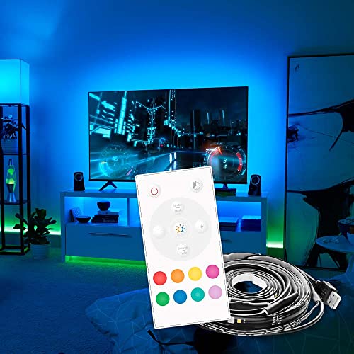 GE LED TV Tape Light, Color Changing Strip Light with Remote, 84 Inches