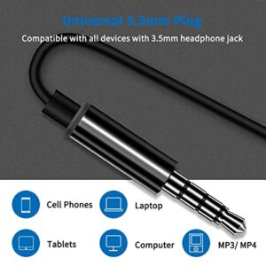 COOYA Wired Earbuds for Galaxy A12 Google Pixel 5a 4a 3a Magnetic in-Ear 3.5mm Headphones with Microphone Noise Isolation Audio Wired Earphones for Samsung A11 A13 A71 A51 A52 S10 iPad iPhone 6 6s 5s