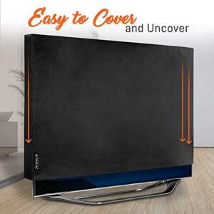 Waterproof Outdoor TV Cover 33" - Full Flat Screen TV Protective Cover Indoor/Outdoor Television Cover - UV Resistant Weatherproof Dust-Proof TV Screen Protector w/ 360° Coverage - SereneLife SLTVC30