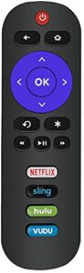 replacement for jvc roku tv remote control, compatible with all jvc roku smart tvs