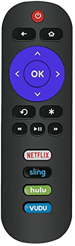 Replacement for JVC Roku TV Remote Control, Compatible with All JVC Roku Smart TVs