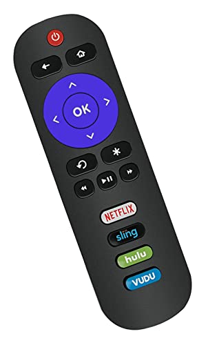 Replacement for JVC Roku TV Remote Control, Compatible with All JVC Roku Smart TVs