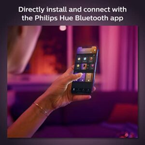 Philips Hue White and Color Ambiance A19 E26 Base Lumen LED Smart Bulb, Bluetooth & Zigbee Compatible (Hue Hub Optional), Works with Alexa & Google Assistant, 3 Bulbs