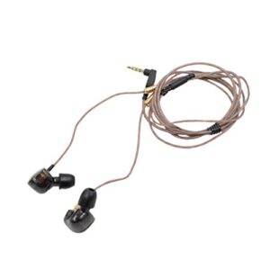 KZ FBA_4330330199 Beteran ATE -ATE Dynamic Balanced Armature IEMS In Ear HIFI Monitors DJ Studio Stereo Music Earphones Headphone Earbuds For Mobile Phone iPhone Samsung MP3 MP4 Music Player no Mic (Balck)