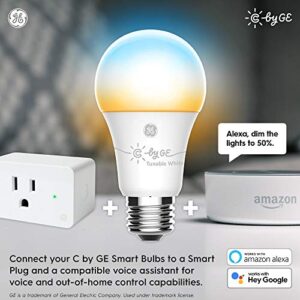 GE Lighting CYNC Smart Flood Light Bulbs, Bluetooth Enabled, Tunable White, Alexa and Google Assistant Compatible, Cool and Warm White (2 Pack), Packaging May Vary