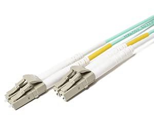 fibercablesdirect – 1m om3 lc lc fiber patch cable | 10gb duplex 50/125 lc to lc multimode jumper 1 meter (3.28ft) | length options: 0.5m-300m | 1g 10g 40g dplx mmf 10gbase sfp+ aqua ofnr lommf lc-lc