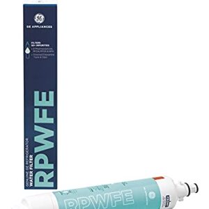 GE RPWFE Refrigerator Water Filter | Certified to Reduce Lead, Sulfur, and 50+ Other Impurities | Replace Every 6 Months for Best Results | Pack of 1