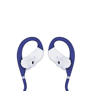 JBL ENDURANCE JUMP- Wireless heaphones, bluetooth sport earphones with microphone, Waterproof, up to 8 hours battery, charging case and quick charge, works with Android and Apple iOS (blue)