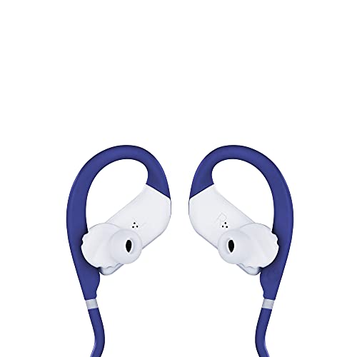 JBL ENDURANCE JUMP- Wireless heaphones, bluetooth sport earphones with microphone, Waterproof, up to 8 hours battery, charging case and quick charge, works with Android and Apple iOS (blue)