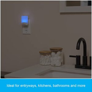 GE Color-Changing LED Night Light, 1 pack, Plug Into Wall, Dusk to Dawn Sensor, For bathroom, Childrens Room, Nursery, Safety Rated, White, 34693