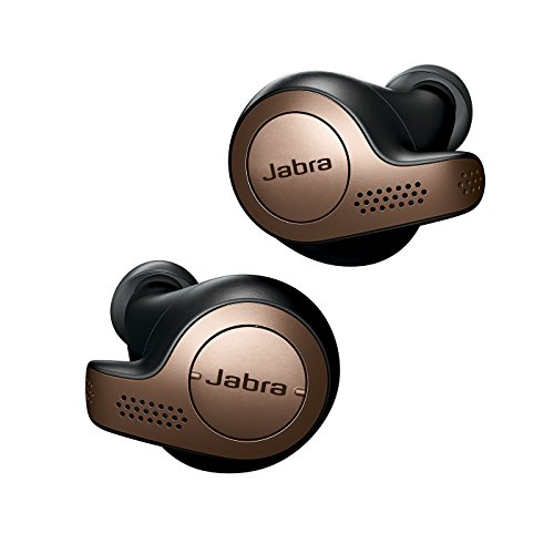 Jabra Elite 65t Alexa Enabled True Wireless Earbuds Charging Case - Copper Black (Renewed)