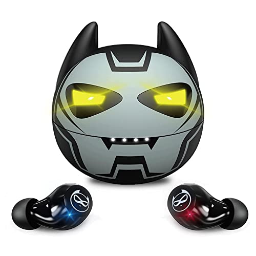 Halfic Wireless Earbuds for Kids and Adults– Bluetooth 5.0 Headphones with Microphone and Noise Reduction – 36H Playtime IPX5 Waterproof Touch Control, HiFi Stereo Earphone for Boys