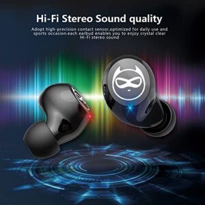 Halfic Wireless Earbuds for Kids and Adults– Bluetooth 5.0 Headphones with Microphone and Noise Reduction – 36H Playtime IPX5 Waterproof Touch Control, HiFi Stereo Earphone for Boys