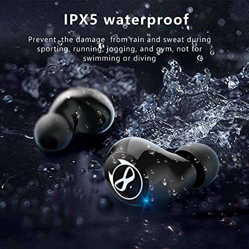 Halfic Wireless Earbuds for Kids and Adults– Bluetooth 5.0 Headphones with Microphone and Noise Reduction – 36H Playtime IPX5 Waterproof Touch Control, HiFi Stereo Earphone for Boys