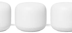 Google Nest WiFi - AC2200 (2nd Generation) Router and Add On Access Point Mesh Wi-Fi System (3-Pack, Snow)