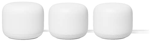 Google Nest WiFi - AC2200 (2nd Generation) Router and Add On Access Point Mesh Wi-Fi System (3-Pack, Snow)