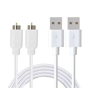coolvis replacement magnetic charging cables | usb charger cord (2 pack)