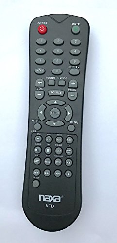 JupiterGear NAXA Original Replacement Remote Control for Naxa NT and NTD Model 12 Volt TVs and TV/DVD Combo Players