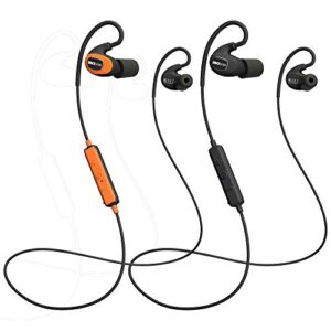isotunes pro bluetooth earplug headphones: 27 db noise reduction rating, 10 hour battery, noise cancelling mic, osha compliant bluetooth hearing protector