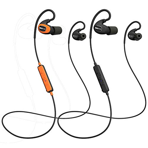 ISOtunes PRO Bluetooth Earplug Headphones: 27 dB Noise Reduction Rating, 10 Hour Battery, Noise Cancelling Mic, OSHA Compliant Bluetooth Hearing Protector