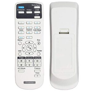 universal projector remote control for epson home cinema, powerlite, eb-, ex, vs, h, brightlink, emp- series projectors