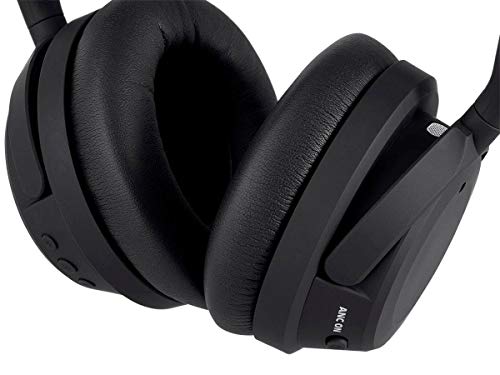 Monoprice BT-500ANC Bluetooth with aptX-HD, Google Assistant, Wireless Over Ear Headphones with Hybrid Active Noise Cancelling (ANC)