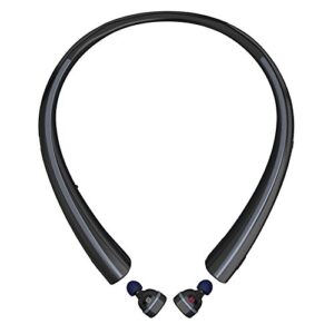 lg tone free hbs-f110 wireless bluetooth earbuds with charging neckband – black