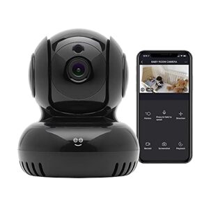 geeni sentinel 1080p hd pan & tilt baby security smart camera, indoor camera for home security, no hub required, smart camera works with amazon alexa & google home, requires 2.4 ghz wi-fi