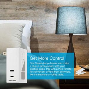 Lutron Caséta Wireless Smart Lighting Lamp Dimmer | PD-3PCL-WH