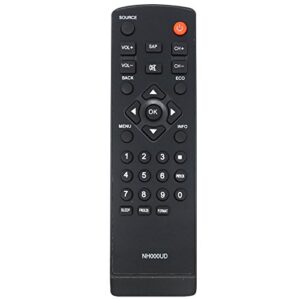 replacement hdtv remote control for lc320em2, lc320em1f, lc320em2f, lc320sl1, lc320slx, lc320emx, lc320emxf, lc195emx, lc320em1, lc195slx – compatible with nh000ud emerson & sylvania tv remote control