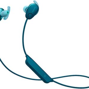 Sony WI-SP600N Premium Waterproof Bluetooth Wireless Extra Bass Sports in-Ear 6 Hr of Playback Headphones/Microphone (International Version) (Blue)