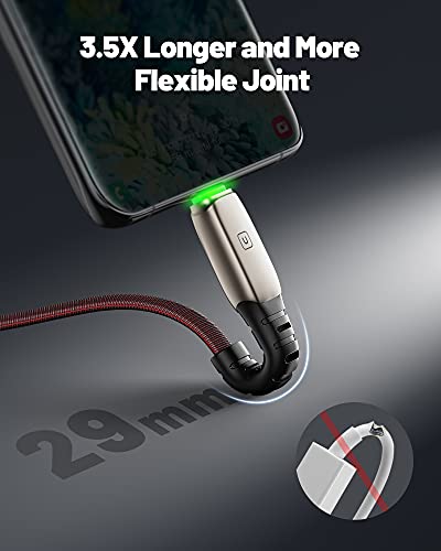 INIU USB C Cable, [3 Pack] 3.1A QC Fast Charging USB Type C Cable, Braided (1.6+3.3+6.6ft) USB-C Phone Charger Cables for Samsung Galaxy S21 S20 S10 Plus Note 10 LG Google Pixel OnePlus Huawei etc